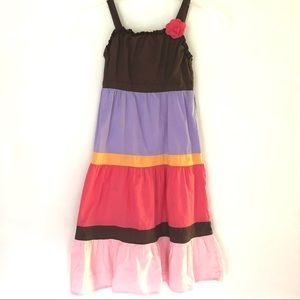 Gymboree long color block dress - Girls 6